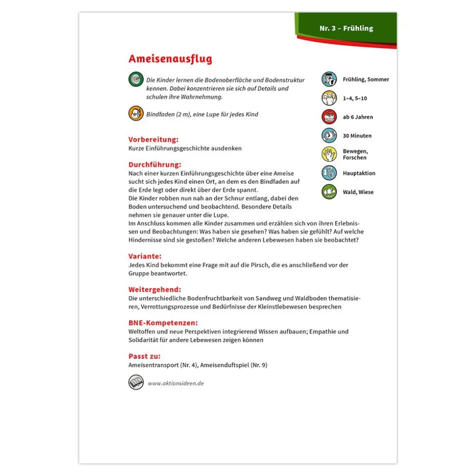 Aktionsordner - Kinder entdecken die Natur
