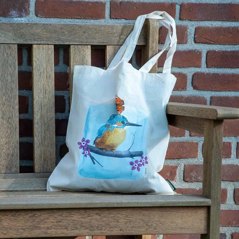 Baumwolltasche Eisvogel