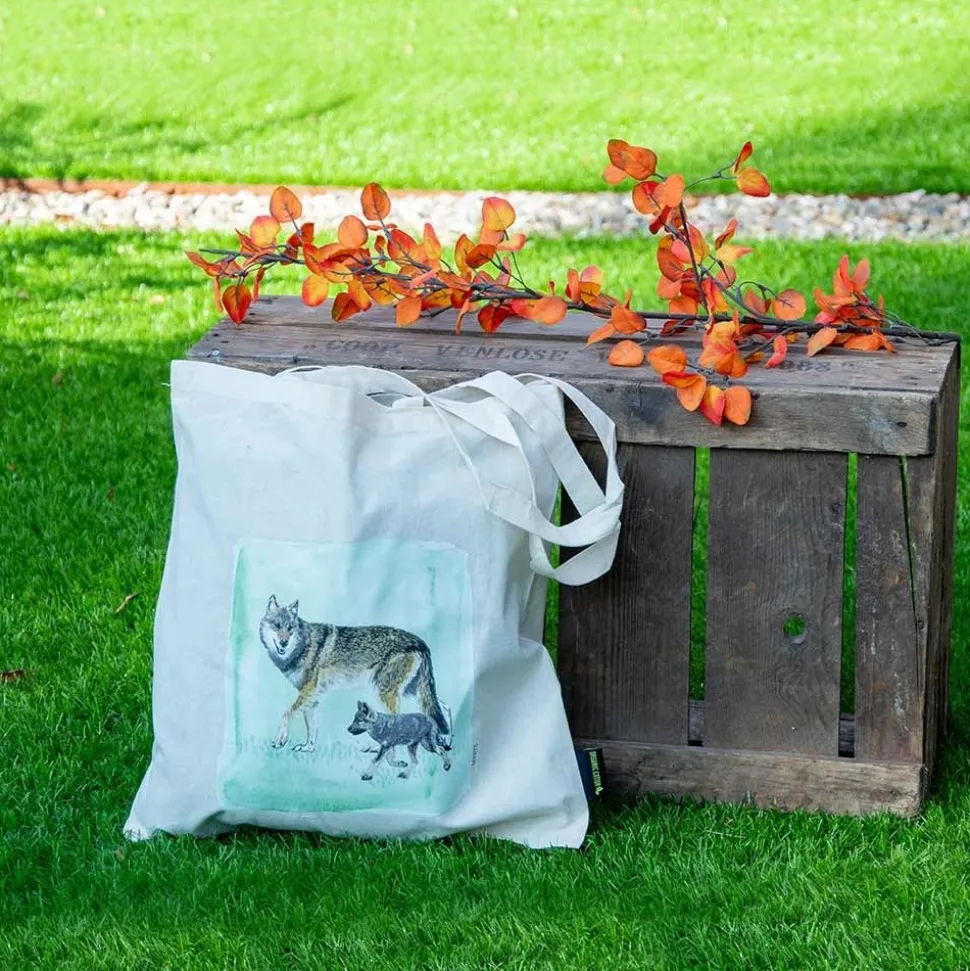 Baumwolltasche Wolf