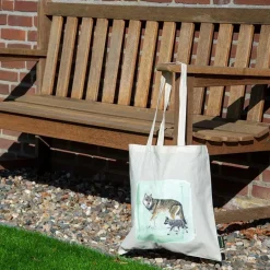 Baumwolltasche Wolf