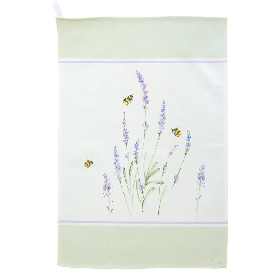 Geschirrtücher mit Hummeln und Lavendel im 2er-Set