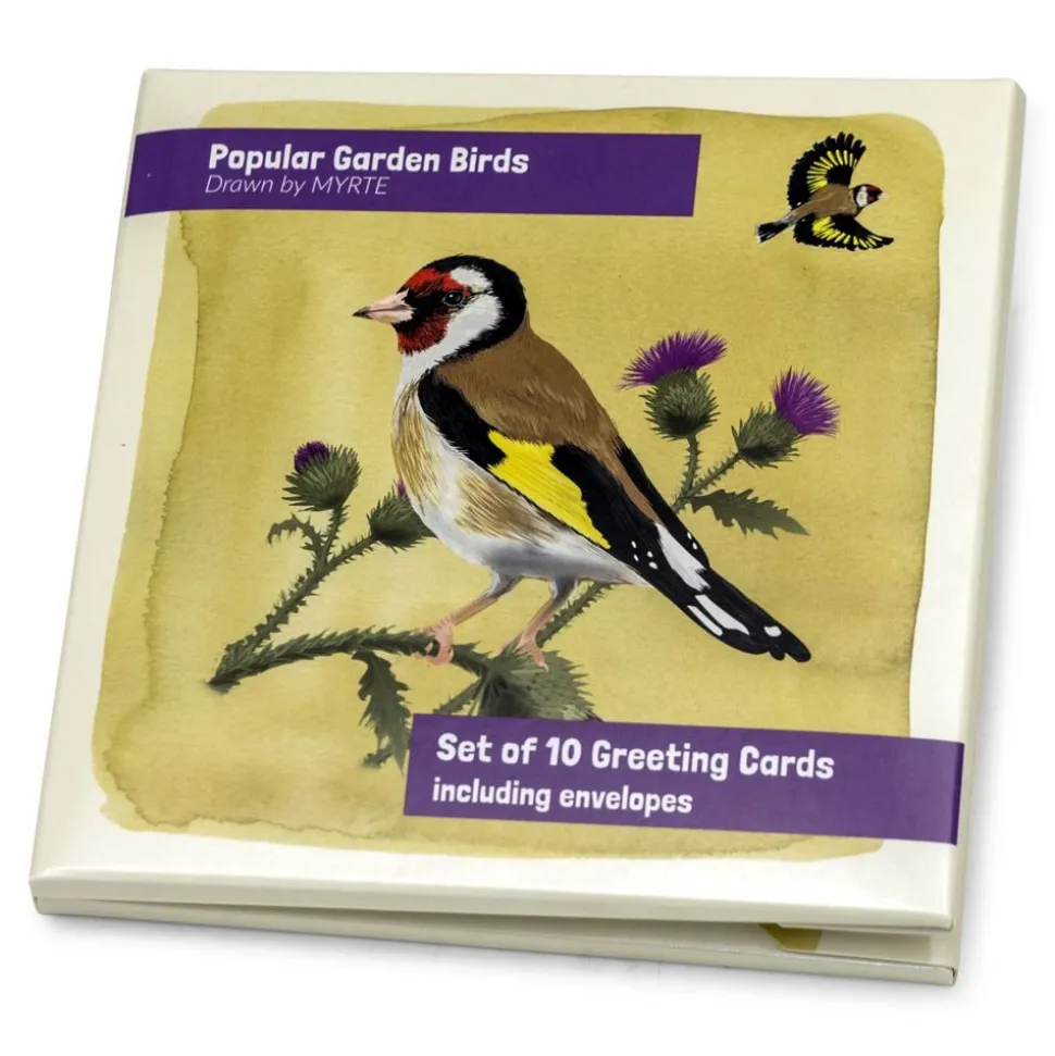 Grußkarten-Set Gartenvögel II - Myrte (2 x 5 Designs)