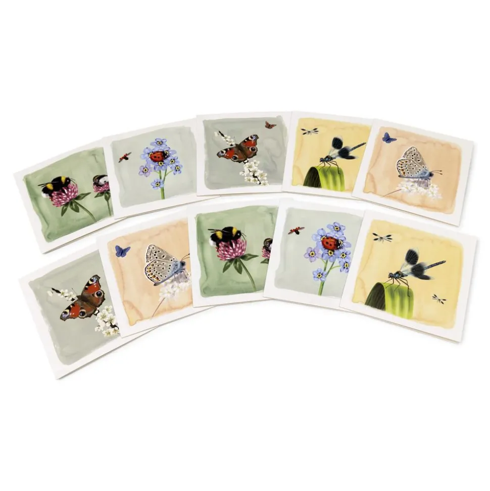Grußkarten-Set Insekten - Myrte (2 x 5 Designs)