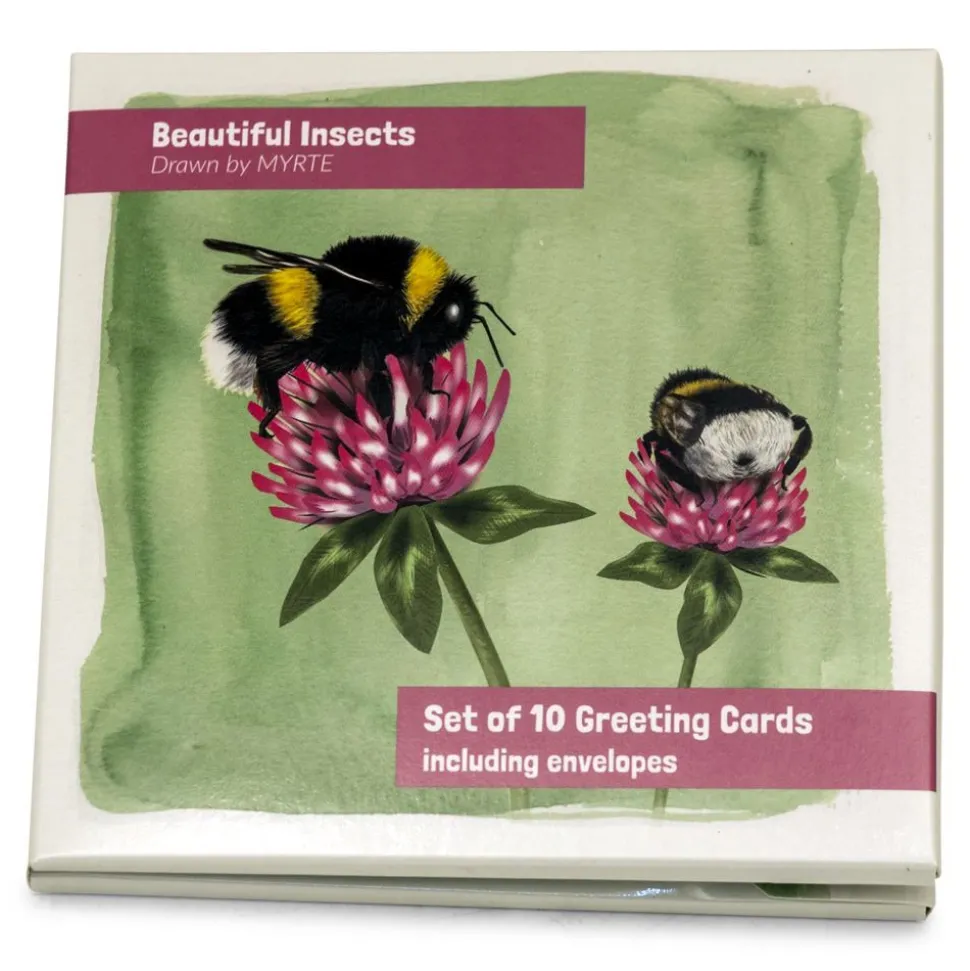 Grußkarten-Set Insekten - Myrte (2 x 5 Designs)
