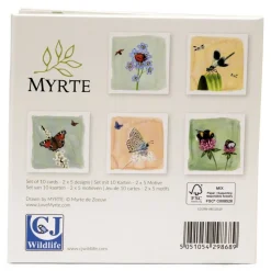 Grußkarten-Set Insekten - Myrte (2 x 5 Designs)