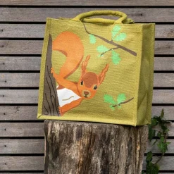 Jute-Einkaufstasche Eichhörnchen